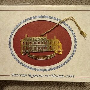 Vintage Colonial Williamsburg Collectible Ornament 1998